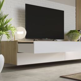 Emuca Set di guide per cassetti a scomparsa Silver, estrazione totale, push, profondità 400 mm, Acciaio, Zincato bianco 2