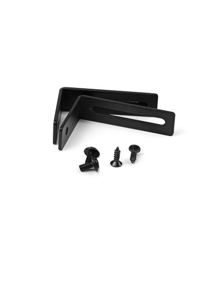 Emuca Multipresa Atom 14 per scrivania, EU, Verniciato nero, Acciaio e Tecnoplastica e Alluminio