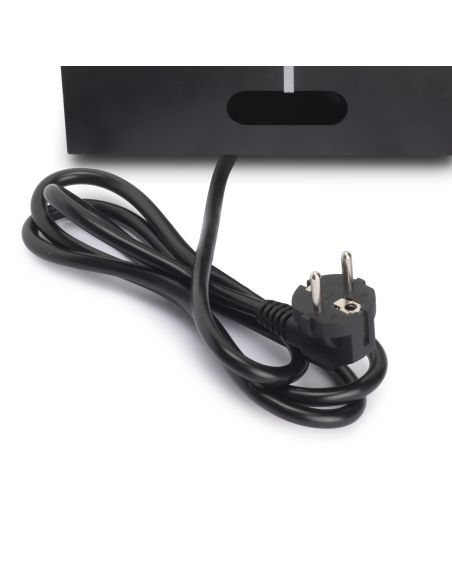 Emuca Multiconnettore Atom 26, 225x111mm, 2 prese Schuko, 1 USB Tipo A, 1 USB Tipo C, 1 RJ45, 1 HDMI, Zama-Acciaio-Plastica