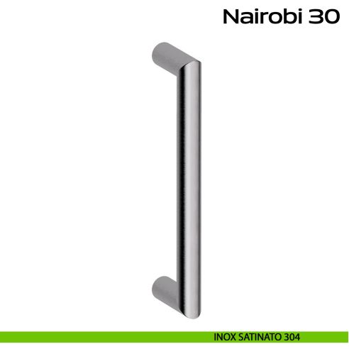 Maniglione acciaio per porta diametro 30 mm Nairobi 30 Reguitti Inox - inox satinato 304