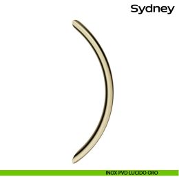 Maniglione in acciaio per porta curvo Sydney Reguitti Inox 2