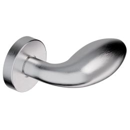 Pomolo fisso in acciaio per porta Ovale Reguitti Inox