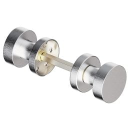 Pomolo girevole in acciaio per porta Piano Reguitti Inox