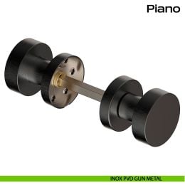 Pomolo girevole in acciaio per porta Piano Reguitti Inox 2