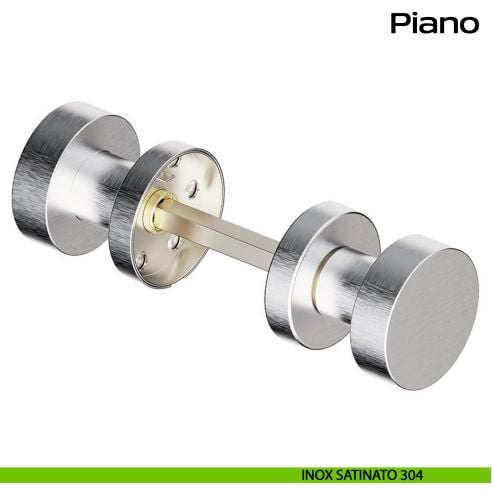Pomolo girevole in acciaio per porta Piano Reguitti Inox - inox satinato 304