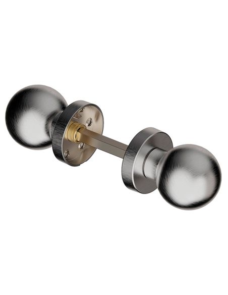 Pomolo girevole in acciaio per porta Sfera Reguitti Inox