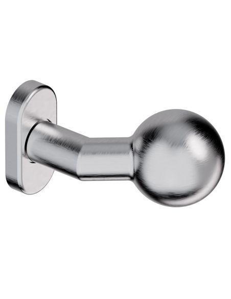 Pomolo fisso in acciaio per porta Sfera S Reguitti Inox rosetta ovale