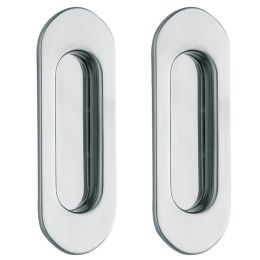 Placche incasso ovali cieche in acciaio 535 Reguitti Inox