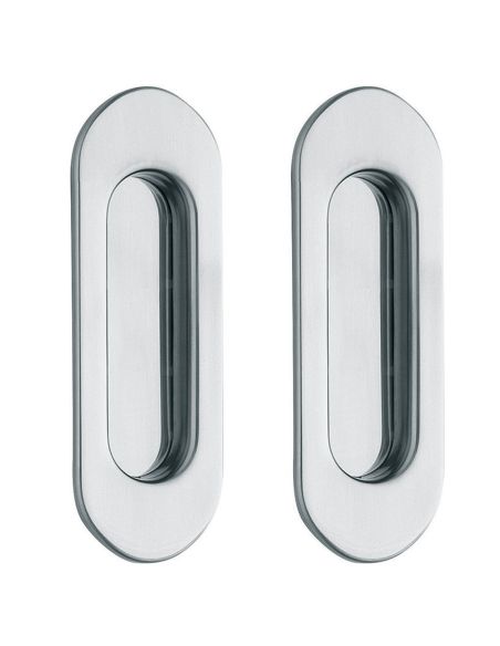 Placche incasso ovali cieche in acciaio 535 Reguitti Inox