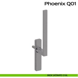 Maniglione per alzante scorrevole singolo cieco senza nicchia Phoenix Q01 Reguitti Inox 2