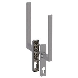 Maniglione per alzante scorrevole accoppiato con placca yale Phoenix Q01 Reguitti Inox