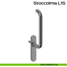 Maniglione per alzante scorrevole singolo cieco senza nicchia Stoccolma L15 Reguitti Inox 2