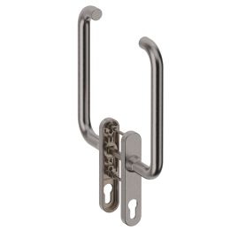 Maniglione per alzante scorrevole accoppiato con placca yale Stoccolma L15 Reguitti Inox