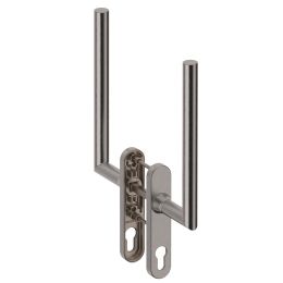 Maniglione per alzante scorrevole accoppiato con placca yale Toledo L14 Reguitti Inox