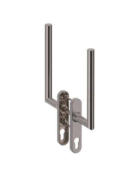 Maniglione per alzante scorrevole accoppiato con placca yale Toledo L14 Reguitti Inox