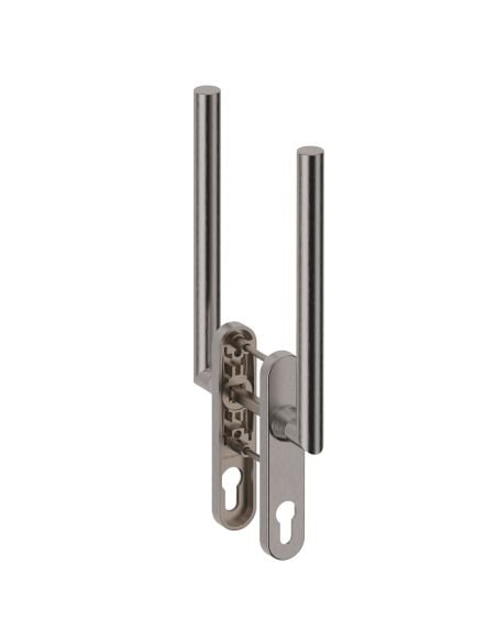 Maniglione ribassato per alzante scorrevole accoppiato con placca yale Toledo B B14 Reguitti Inox