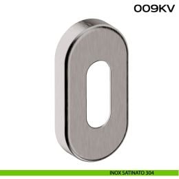 Bocchetta coprivite foro cilindro ovale 009 KV Reguitti Inox 2