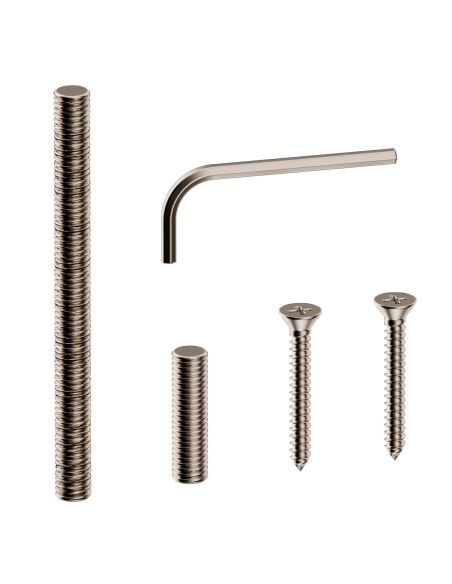 Kit fissaggio per porte in legno, alluminio, vetro e PVC CD K03 Reguitti Inox