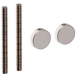 Kit fissaggio singolo passante per legno, alluminio e vetro CD K04 Reguitti Inox