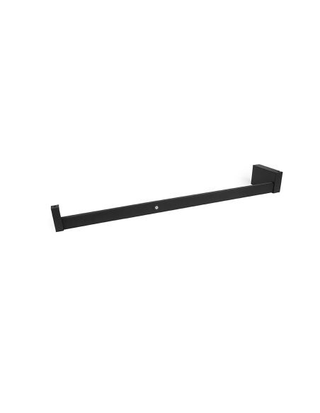 Emuca Barra Appendiabiti per armadi con luce LED Castor, batteria estraibile e sensore di movimento, L558 mm, Tecnoplastica e al