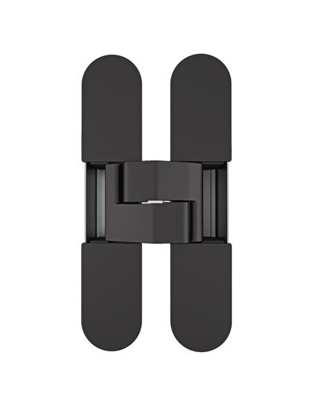 Cerniera a scomparsa regolabile per porta AGB Eclipse 3.0 - cromato opaco - nero opaco