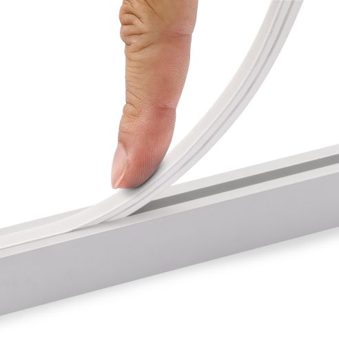 Emuca Kit barra per armadio Luxe, striscia LED 4,5x8 Neonlynx V, sensore di movimento RF Smart e convertitore Smart (24V DC), lu