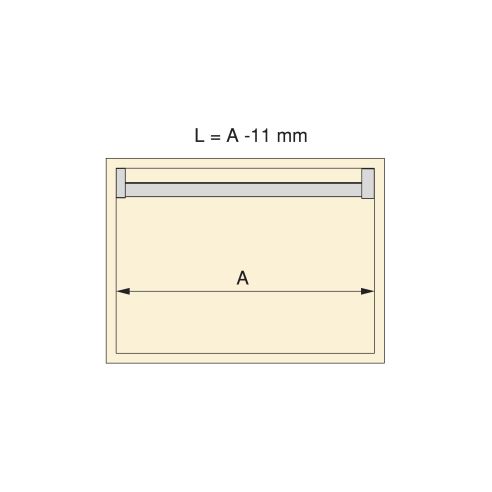 Emuca Kit barra per armadio Luxe, striscia LED 4,5x8 Neonlynx V, sensore di movimento RF Smart e convertitore Smart (24V DC), lu