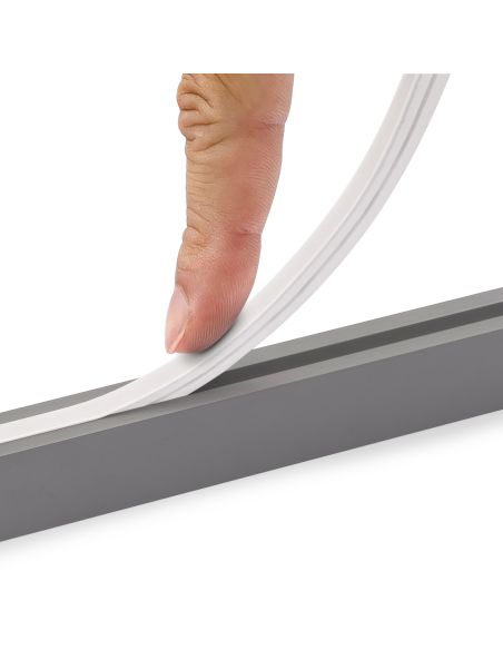 Emuca Kit barra per armadio Luxe, striscia LED 4,5x8 Neonlynx V, sensore di movimento RF Smart e convertitore Smart (24V DC), lu