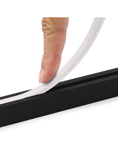 Emuca Kit barra per armadio Luxe, striscia LED 4,5x8 Neonlynx V, sensore di movimento RF Smart e convertitore Smart (24V DC), lu