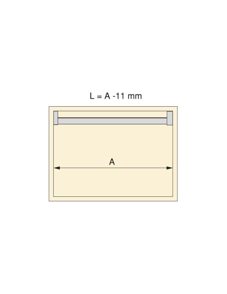 Emuca Kit barra per armadio Luxe, striscia LED 4,5x8 Neonlynx V, sensore di movimento RF Smart e convertitore Smart (24V DC), lu