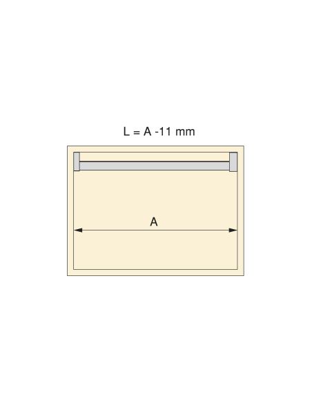 Emuca Kit barra per armadio Luxe, striscia LED 4,5x8 Neonlynx V, sensore di movimento RF Smart e convertitore Smart (24V DC), lu