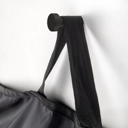 Emuca Appendiabiti da parete Wellington, 7, Verniciato nero, Zama