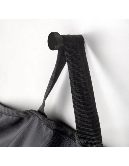 Emuca Appendiabiti da parete Wellington, 7, Verniciato nero, Zama