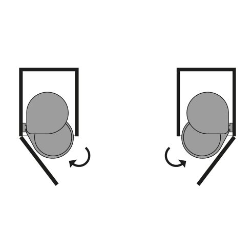 Emuca Pattumiera per differenziata fissaggio all’anta, contenitore da 13L, Plastica bianca, Tecnoplastica