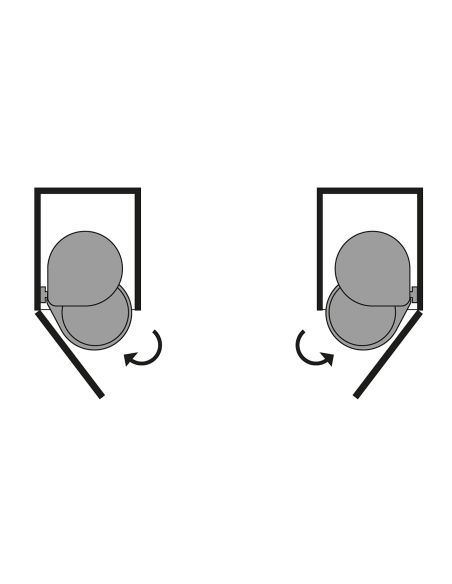 Emuca Pattumiera per differenziata fissaggio all’anta, contenitore da 13L, Acciaio inossidabile