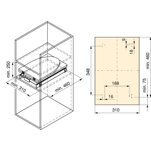 Emuca Tavola da stiro Iron 2, Acciaio e Legno, pieghevole ed estraibile per mobili Iron 2