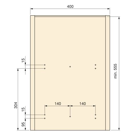 Emuca Contenitore per la raccolta differenziata Recycle da montare sul fondo e da estrarre manualmente in cucina Recycle 2x35lt