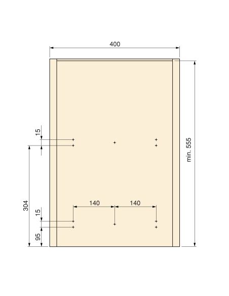 Emuca Contenitore per la raccolta differenziata Recycle da montare sul fondo e da estrarre manualmente in cucina Recycle 2x35lt