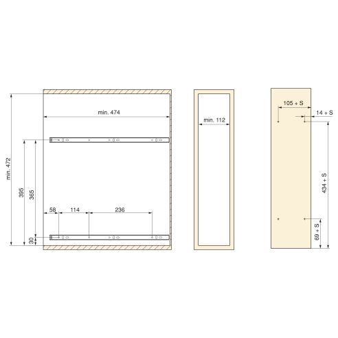Emuca Portabottiglie estraibile SupraMax, modulo 150 mm, Acciaio, Cromato lucido