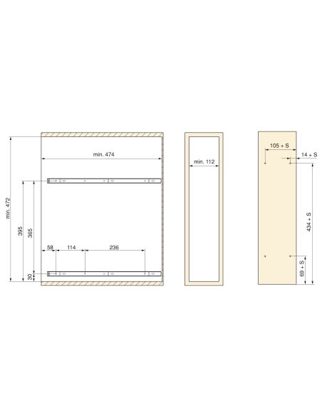 Emuca Portabottiglie estraibile SupraMax, modulo 150 mm, Acciaio, Cromato lucido