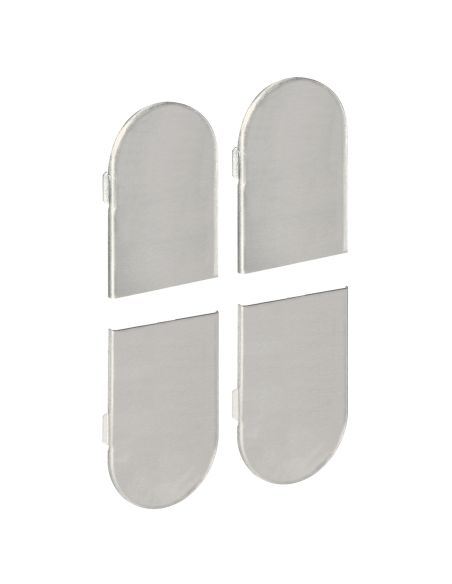 Kit coperture per cerniera a scomparsa AGB Eclipse 3.2 - grigio