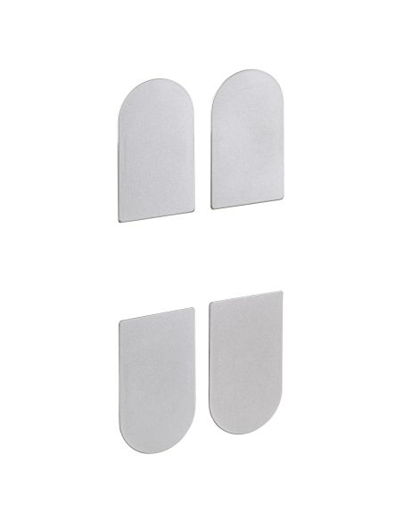 Kit coperture per cerniera a scomparsa AGB Eclipse 3.0 - grigio