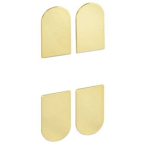 Kit coperture per cerniera a scomparsa AGB Eclipse 3.0 - ottonato verniciato PVD