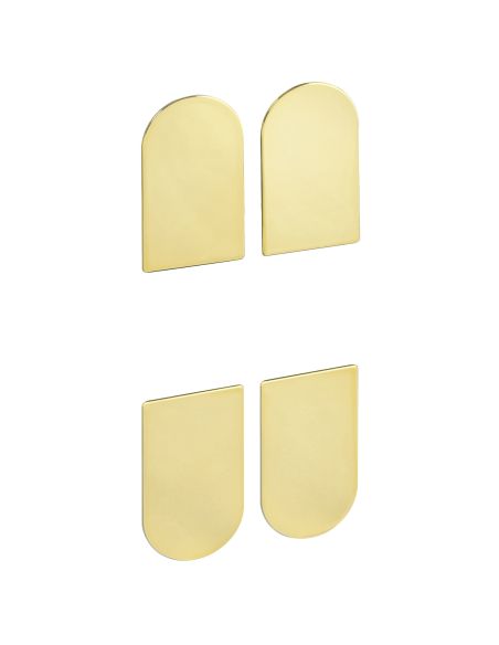 Kit coperture per cerniera a scomparsa AGB Eclipse 3.0 - ottonato verniciato PVD