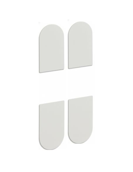 Kit coperture per cerniera a scomparsa AGB Eclipse 3.0 - bianco