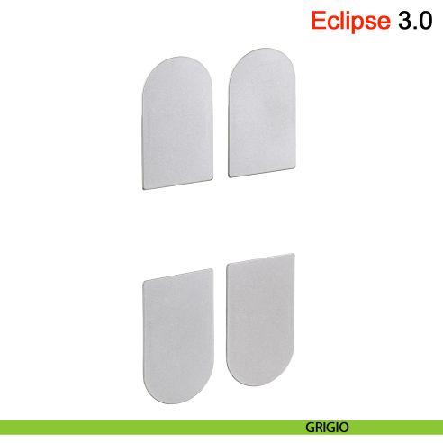 Kit coperture per cerniera a scomparsa AGB Eclipse 3.0 - grigio