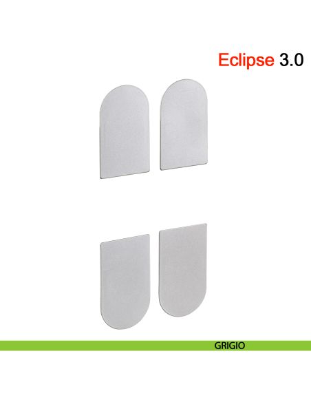 Kit coperture per cerniera a scomparsa AGB Eclipse 3.0 - grigio
