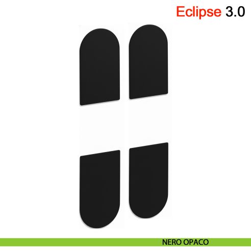 Kit coperture per cerniera a scomparsa AGB Eclipse 3.0 - nero opaco