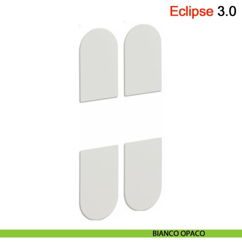 Kit coperture per cerniera a scomparsa AGB Eclipse 3.0 - bianco