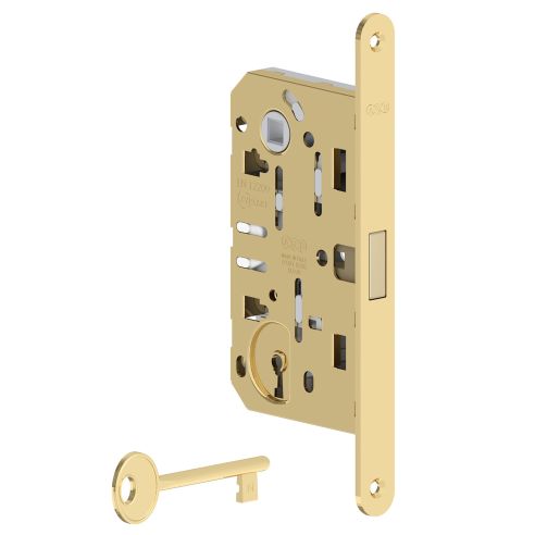 Serratura magnetica AGB Polaris 2XT chiave interasse 90 mm - ottonato verniciato